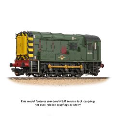 Bachmann Branchline OO Scale, 35-926SF BR Class 08 0-6-0, 08923, BR Green (Wasp Stripes) Livery, Weathered, DCC Sound small image