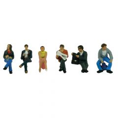 Bachmann Scenecraft OO Scale, 36-045 Station Passengers, Sitting small image
