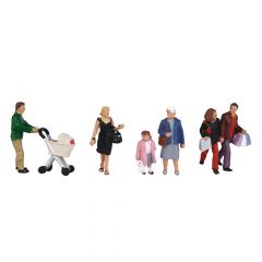 Bachmann Scenecraft OO Scale, 36-046 Shopping Figures small image