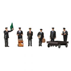 Bachmann Scenecraft OO Scale, 36-404 Station Staff (1940s/1950s) small image