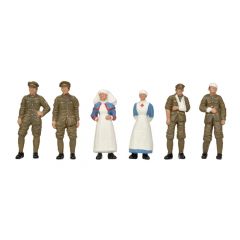 Bachmann Scenecraft OO Scale, 36-409 WW1 Medical Staff and Soldiers small image