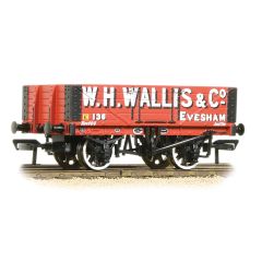 Bachmann Branchline OO Scale, 37-072 Private Owner 5 Plank Wagon, with Wooden Floor 136, 'W. H. Wallis & Co', Red Livery small image