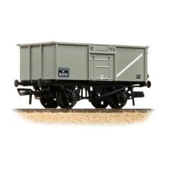 Bachmann Branchline OO Scale, 37-227C BR 16T Steel Mineral Wagon, Top Flap Doors B42759, BR Grey (Early) Livery small image