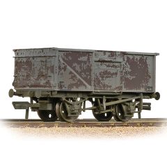 Bachmann Branchline OO Scale, 37-227B BR 16T Steel Mineral Wagon B42524, BR Grey (Late) Livery, Weathered small image
