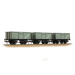 Bachmann Branchline OO Scale, 37-265 BR 16T Steel Mineral Wagon, Top Flap Doors B569323, B569346 & B569398, BR Grey (Early) Livery, Includes Wagon Load small image