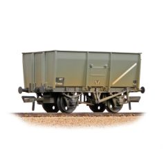 Bachmann Branchline OO Scale, 37-450D BR 16T Steel Mineral Wagon, Slope Sided B7464, BR Grey Livery, Weathered small image