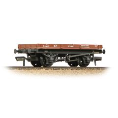 Bachmann Branchline OO Scale, 37-477E BR 1 Plank 'Lowfit' Wagon B450071, BR Bauxite (Early) Livery, Weathered small image