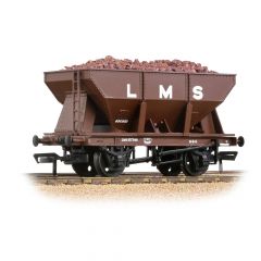 Bachmann Branchline OO Scale, 37-509 LMS 24T Iron Ore Hopper 690951, LMS Bauxite Livery, Includes Wagon Load small image