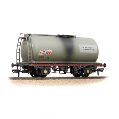Bachmann Branchline OO Scale, 37-594 Private Owner (Ex BR) TTA 45T Tank Wagon 57275, 'Esso (Unbranded), Grey Livery, Weathered small image