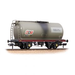 Bachmann Branchline OO Scale, 37-594A Private Owner (Ex BR) TTA 45T Tank Wagon 57288, 'Esso (Unbranded), Grey Livery, Weathered small image