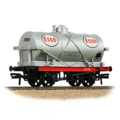 Bachmann Branchline OO Scale, 37-684B Private Owner 14T Tank Wagon 2869, 'Esso', Silver Livery small image
