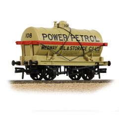 Bachmann Branchline OO Scale, 37-688 Private Owner 14T Tank Wagon 108, 'Power Petrol', Buff Livery small image