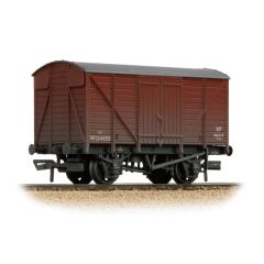 Bachmann Branchline OO Scale, 37-732A BR (Ex GWR) 12T Ventilated Van W124855, BR Bauxite (Late) Livery, Weathered small image