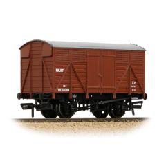 Bachmann Branchline OO Scale, 37-754F BR (Ex GWR) 12T GWR Fruit Van W134303, BR Bauxite (Early) Livery small image