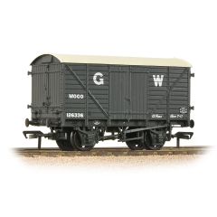 Bachmann Branchline OO Scale, 37-778D GWR 12T 'Mogo' Van 126336, GWR Grey Livery small image
