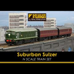 Graham Farish N Scale, 370-062 Suburban Sulzer Train Set small image