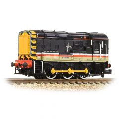 Graham Farish N Scale, 371-005ASF BR Class 08 0-6-0, 08950, 'Neville Hill 1st' BR InterCity (Swallow) Livery, DCC Sound small image