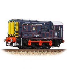 Graham Farish N Scale, 371-015ESF British Rail Class 08 0-6-0, 08833, 'Liverpool Street Pilot' BR GER Lined Blue (Early Emblem) Livery, DCC Sound small image