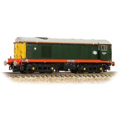 Graham Farish N Scale, 371-029 BR Class 20/0 Bo-Bo, 20064, 'River Sheaf' BR Green Livery (Red Solebar), DCC Ready small image