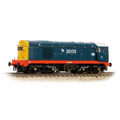 Graham Farish N Scale, 371-042 BR Class 20/0 Bo-Bo, 20172, 'Redmire' BR Blue Livery (Red Solebar), DCC Ready small image