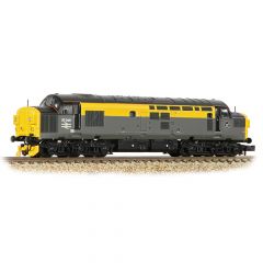 Graham Farish N Scale, 371-466A BR Class 37/0 Split Headcode Co-Co, 37046, 'Nimbus' BR Engineers Grey & Yellow Livery, DCC Ready small image