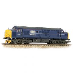 Graham Farish N Scale, 371-472 Mainline Freight Class 37/0 Centre Headcode Co-Co, 37242, Mainline Freight Livery, Weathered, DCC Ready small image