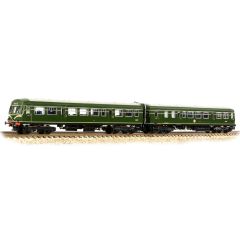 Graham Farish N Scale, 371-508SF BR Class 101 2 Car DMU (E51221 & E563379), BR Green (Speed Whiskers) Livery, DCC Sound small image