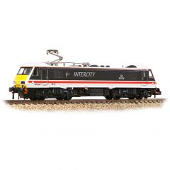 Graham Farish N Scale, 371-780A BR Class 90/0 Bo-Bo, 90006, 'High Sheriff' BR InterCity (Swallow) Livery, DCC Ready small image