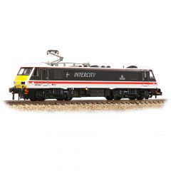 Graham Farish N Scale, 371-780ASF BR Class 90/0 Bo-Bo, 90006, 'High Sheriff' BR InterCity (Swallow) Livery, DCC Sound small image