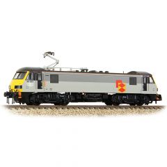 Graham Farish N Scale, 371-781SF BR Class 90/0 Bo-Bo, 90037, BR Railfreight Distribution Sector Livery, DCC Sound small image
