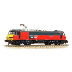 Graham Farish N Scale, 371-782A BR Class 90/0 Bo-Bo, 90017, 'Rail Express Systems Quality Assured' BR Rail Express Systems Livery, DCC Ready small image