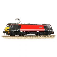 Graham Farish N Scale, 371-783A Virgin Trains Class 90/0 Bo-Bo, 90002, 'Mission Impossible' Virgin Trains (Original) Livery, DCC Ready small image
