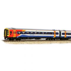 Graham Farish N Scale, 371-855SF East Midlands Trains Class 158 2 Car DMU 158773 (52773 & 57773), East Midlands Trains Livery, DCC Sound small image