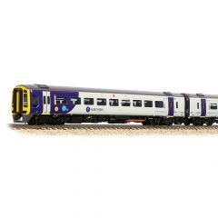 Graham Farish N Scale, 371-858ASF Northern Class 158 2 Car DMU 158861 (52861 & 57861), Northern (White & Purple) Livery, DCC Sound small image