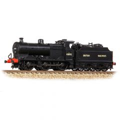 Graham Farish N Scale, 372-064SF BR (Ex MR) 3835 (4F) Class with Fowler Tender 0-6-0, 43892, BR Black (British Railways) Livery, DCC Sound small image