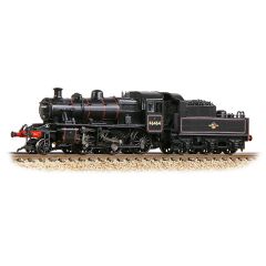 Graham Farish N Scale, 372-628BSF BR (Ex LMS) 2MT Ivatt Class 2-6-0, 46464, BR Lined Black (Late Crest) Livery, DCC Sound small image