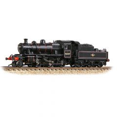 Graham Farish N Scale, 372-628ASF BR (Ex LMS) 2MT Ivatt Class 2-6-0, 46447, BR Lined Black (Late Crest) Livery, DCC Sound small image