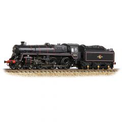 Graham Farish N Scale, 372-729 BR 5MT Standard Class with BR1 Tender 4-6-0, 73050, BR Lined Black (Late Crest) Livery, DCC Ready small image