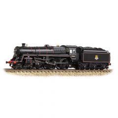 Graham Farish N Scale, 372-730SF BR 5MT Standard Class with BR1C Tender 4-6-0, 73065, BR Lined Black (Early Emblem) Livery, DCC Sound small image