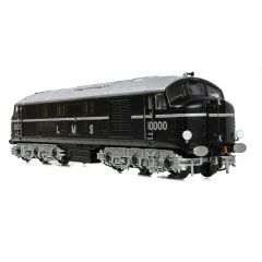 Graham Farish N Scale, 372-910 LMS 10000 Co-Co, 10000, LMS Black & Silver Livery, DCC Ready small image
