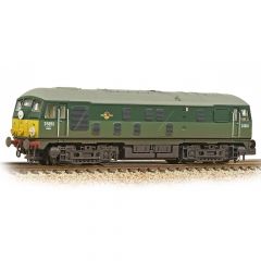 Graham Farish N Scale, 372-979A BR Class 24/1 Disc Headcode Bo-Bo, D5053, BR Two-Tone Green (Small Yellow Panels) Livery, Weathered, DCC Ready small image