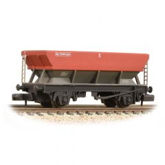 Graham Farish N Scale, 373-507B BR HEA Hopper 361785, BR Railfreight Red & Grey Livery, Weathered small image