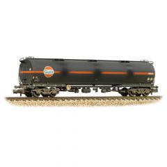 Graham Farish N Scale, 373-565 Private Owner (Ex BR) TEA 102T Bogie Tank Wagon 85045, 'Gulf', Black Livery, Weathered small image