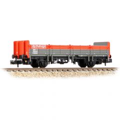 Graham Farish N Scale, 373-626F BR OBA Open Wagon 110555, BR Railfreight Red & Grey Livery small image