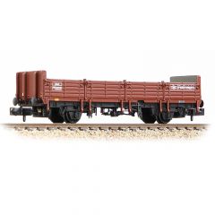 Graham Farish N Scale, 373-629A BR OBA Open Wagon 110004, BR Railfreight Brown Livery small image