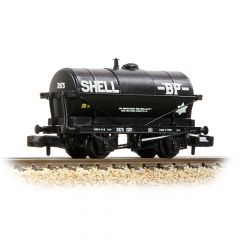 Graham Farish N Scale, 373-660 Private Owner 14T Tank Wagon 3973, 'Shell BP', Black Livery small image