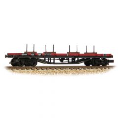 Graham Farish N Scale, 373-925C BR 30T 'Prawn' Bogie Bolster KDB940144, BR Red Livery, Includes Wagon Load small image