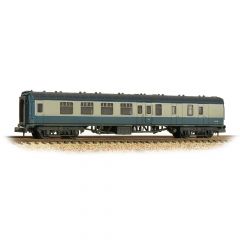 Graham Farish N Scale, 374-188D BR Mk1 BSK Brake Second Corridor, BR Blue & Grey Livery, Weathered small image