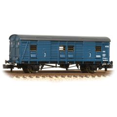 Graham Farish N Scale, 374-417 BR (Ex SR) CCT Covered Carriage Truck S1733, BR Blue Livery small image