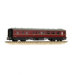 Graham Farish N Scale, 374-512B BR (Ex GWR) Hawksworth 63' Brake Second Corridor W1772W, BR Maroon Livery small image